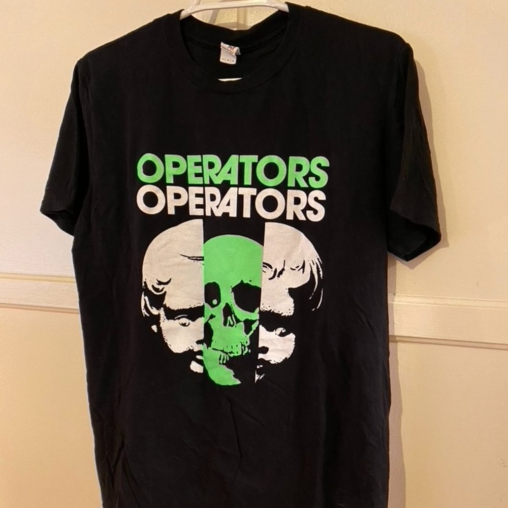 Operators (band) medium short sleeve crewneck graphic T Shirt  (M)